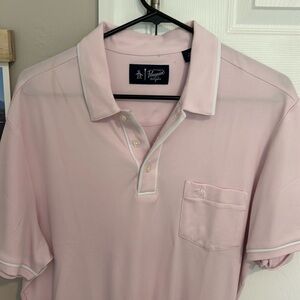 Men’s Original Penguin Performance shirt Size L. Pink color. 100% polyester.